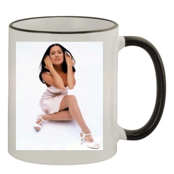 Salma Hayek 11oz Colored Rim & Handle Mug