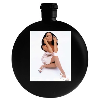 Salma Hayek Round Flask