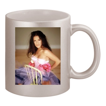 Salma Hayek 11oz Metallic Silver Mug