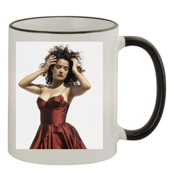 Salma Hayek 11oz Colored Rim & Handle Mug