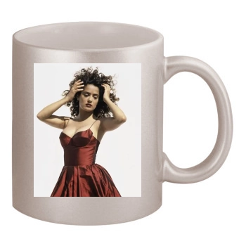 Salma Hayek 11oz Metallic Silver Mug