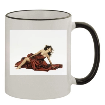 Salma Hayek 11oz Colored Rim & Handle Mug