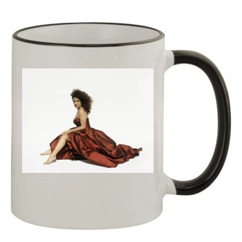 Salma Hayek 11oz Colored Rim & Handle Mug