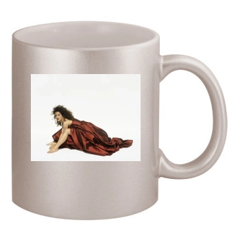 Salma Hayek 11oz Metallic Silver Mug