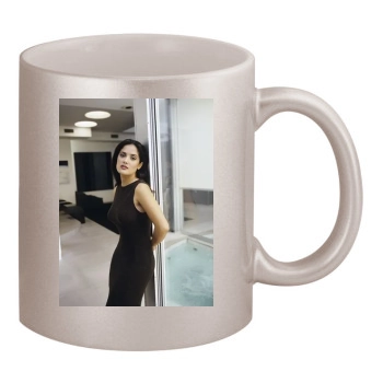 Salma Hayek 11oz Metallic Silver Mug