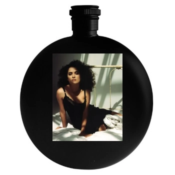 Salma Hayek Round Flask