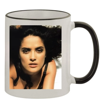 Salma Hayek 11oz Colored Rim & Handle Mug