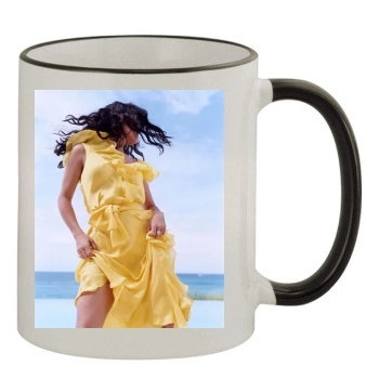 Salma Hayek 11oz Colored Rim & Handle Mug