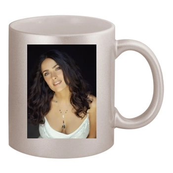 Salma Hayek 11oz Metallic Silver Mug