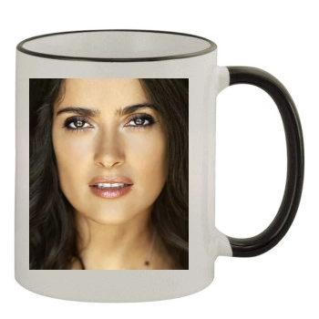 Salma Hayek 11oz Colored Rim & Handle Mug