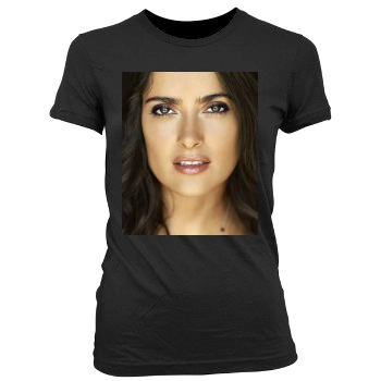 Salma Hayek Women's Junior Cut Crewneck T-Shirt