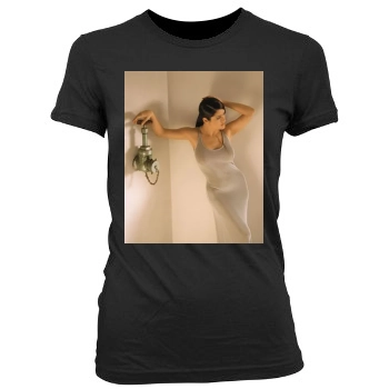 Salma Hayek Women's Junior Cut Crewneck T-Shirt