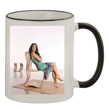 Salma Hayek 11oz Colored Rim & Handle Mug