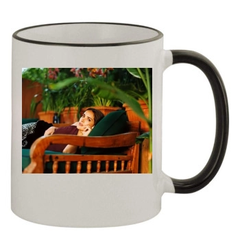 Salma Hayek 11oz Colored Rim & Handle Mug