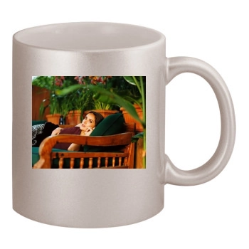 Salma Hayek 11oz Metallic Silver Mug