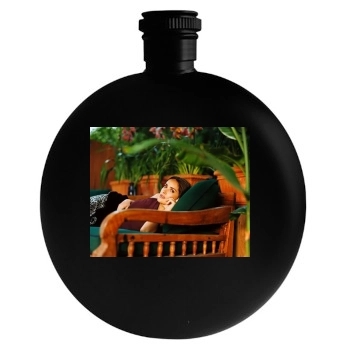 Salma Hayek Round Flask