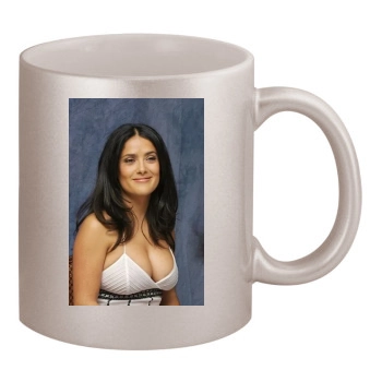 Salma Hayek 11oz Metallic Silver Mug