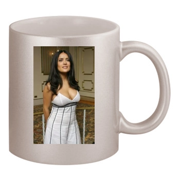 Salma Hayek 11oz Metallic Silver Mug