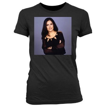 Salma Hayek Women's Junior Cut Crewneck T-Shirt