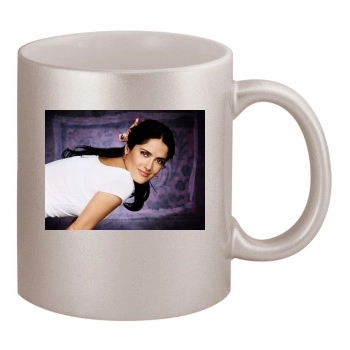 Salma Hayek 11oz Metallic Silver Mug