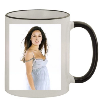 Salma Hayek 11oz Colored Rim & Handle Mug