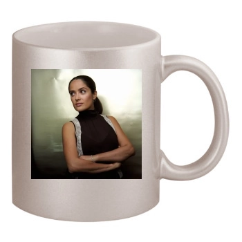 Salma Hayek 11oz Metallic Silver Mug