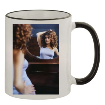 Salma Hayek 11oz Colored Rim & Handle Mug