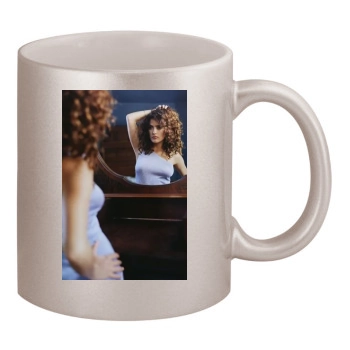 Salma Hayek 11oz Metallic Silver Mug