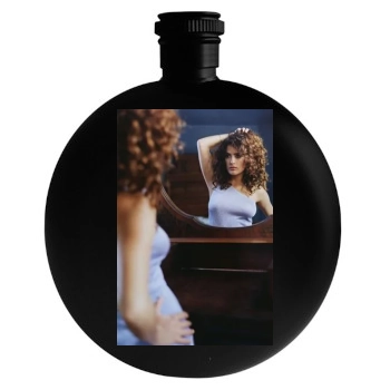 Salma Hayek Round Flask