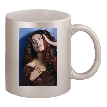 Salma Hayek 11oz Metallic Silver Mug