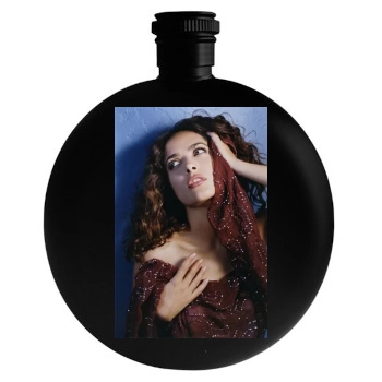 Salma Hayek Round Flask