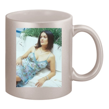 Salma Hayek 11oz Metallic Silver Mug