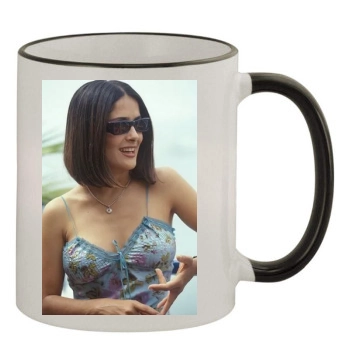 Salma Hayek 11oz Colored Rim & Handle Mug