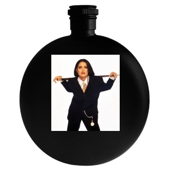 Salma Hayek Round Flask