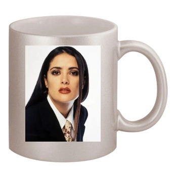 Salma Hayek 11oz Metallic Silver Mug