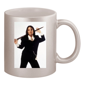 Salma Hayek 11oz Metallic Silver Mug