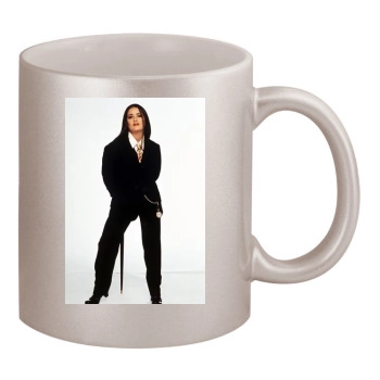 Salma Hayek 11oz Metallic Silver Mug