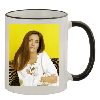 Salma Hayek 11oz Colored Rim & Handle Mug