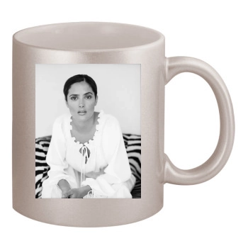 Salma Hayek 11oz Metallic Silver Mug