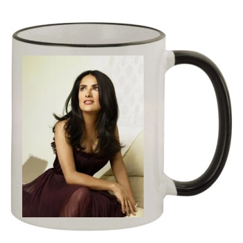 Salma Hayek 11oz Colored Rim & Handle Mug