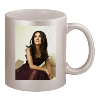 Salma Hayek 11oz Metallic Silver Mug