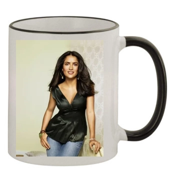 Salma Hayek 11oz Colored Rim & Handle Mug