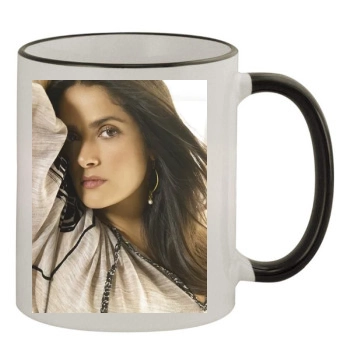 Salma Hayek 11oz Colored Rim & Handle Mug