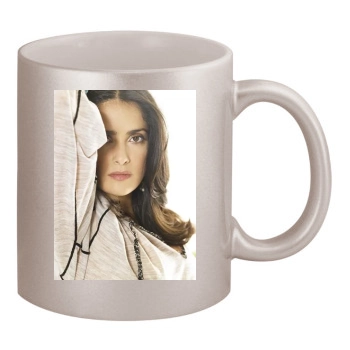 Salma Hayek 11oz Metallic Silver Mug