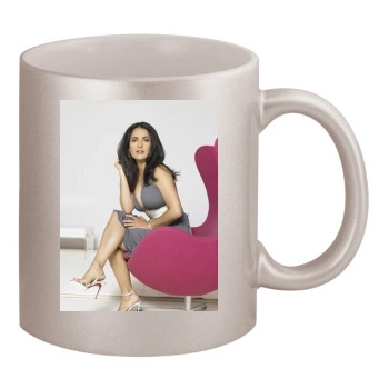 Salma Hayek 11oz Metallic Silver Mug