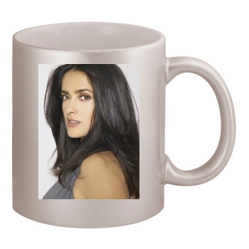 Salma Hayek 11oz Metallic Silver Mug