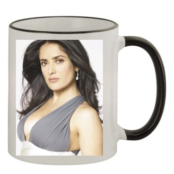 Salma Hayek 11oz Colored Rim & Handle Mug