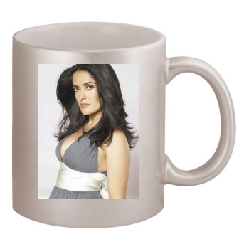 Salma Hayek 11oz Metallic Silver Mug