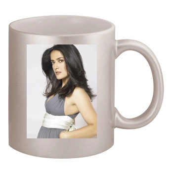 Salma Hayek 11oz Metallic Silver Mug