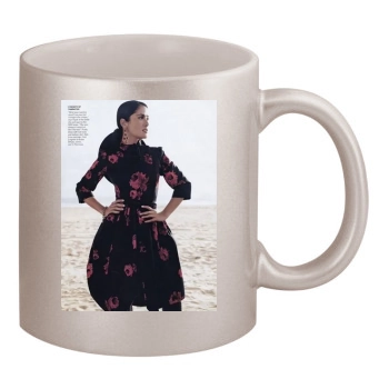 Salma Hayek 11oz Metallic Silver Mug